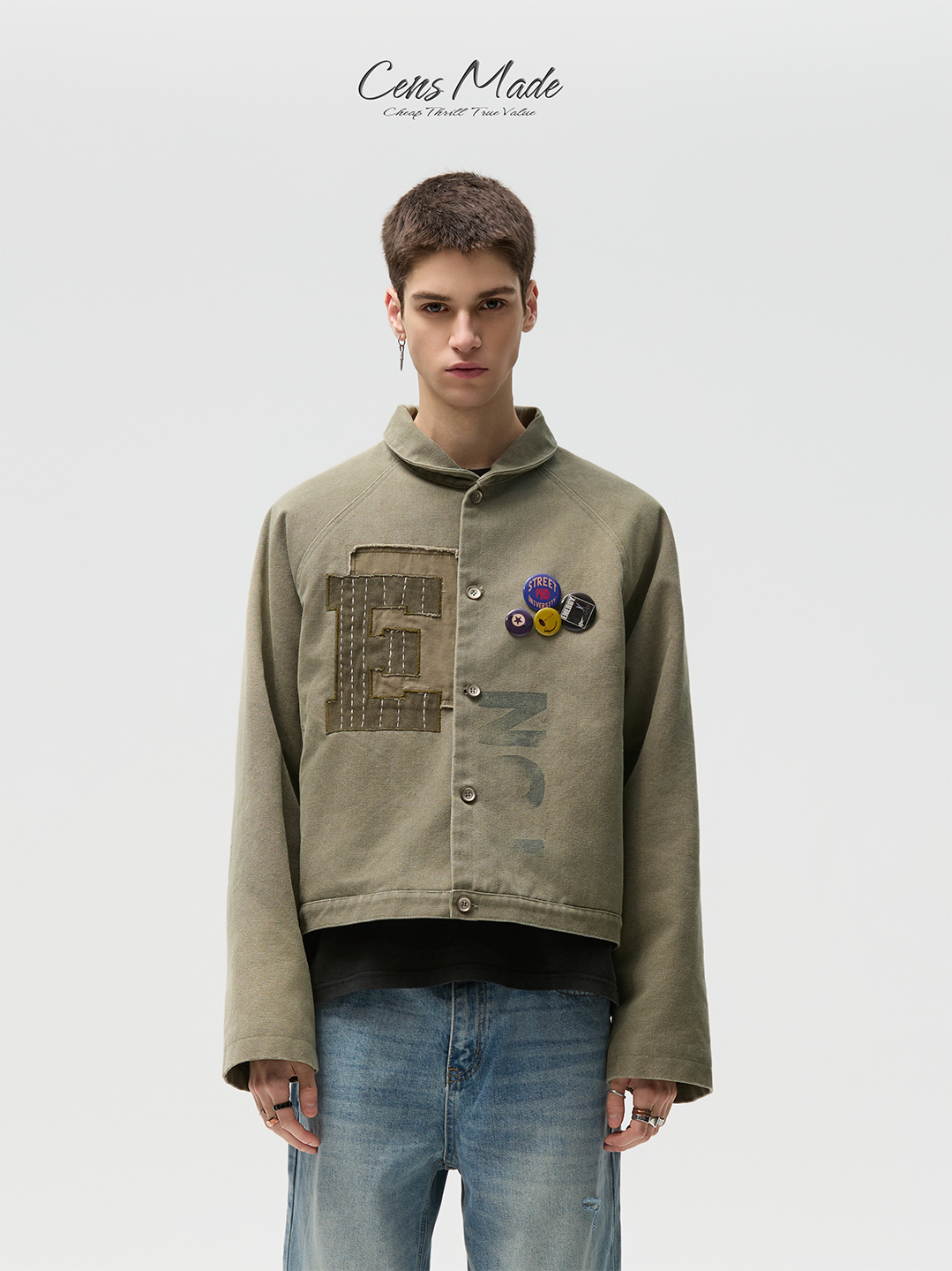 CENSMADE Gradual Change Patch Tooling Jacket