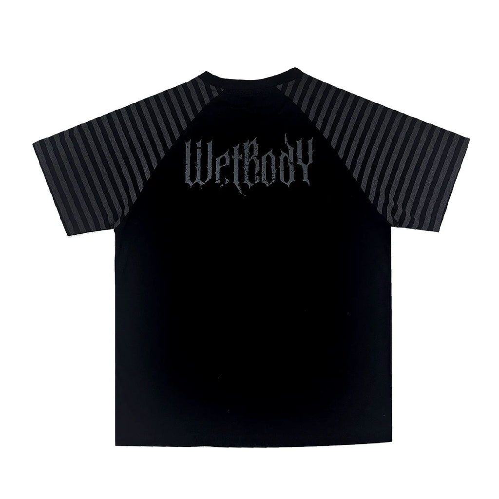 WETBODY Tattoo Skull Print Shoulder Tee