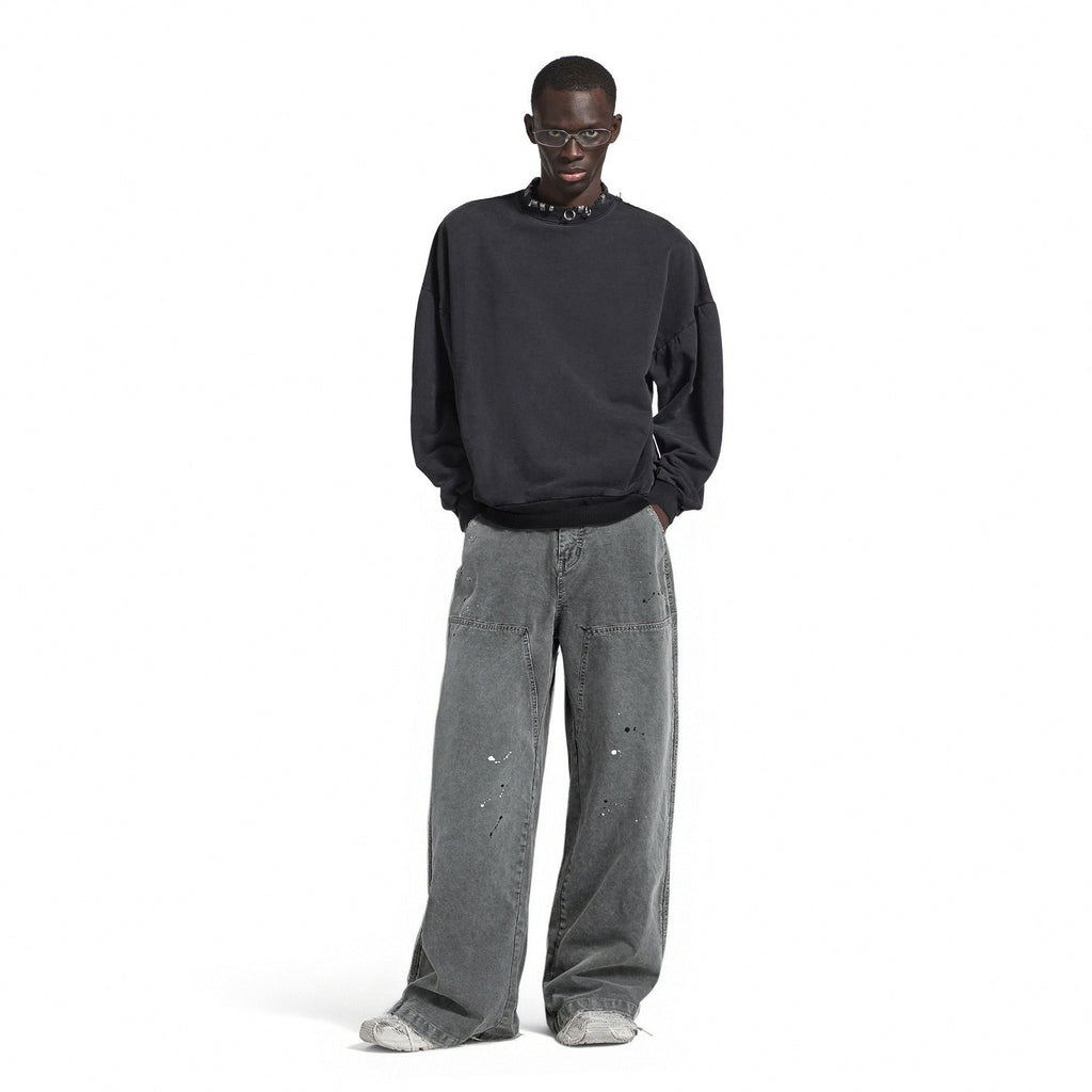 Inflation Splash Ink Retro Tooling Casual Pants