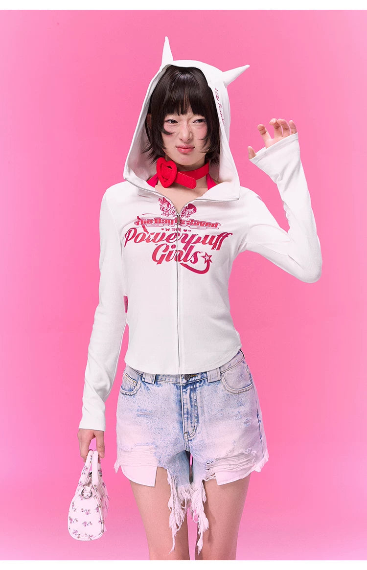BJHG [Flying Girl Police Joint Name] Hooded Sweater