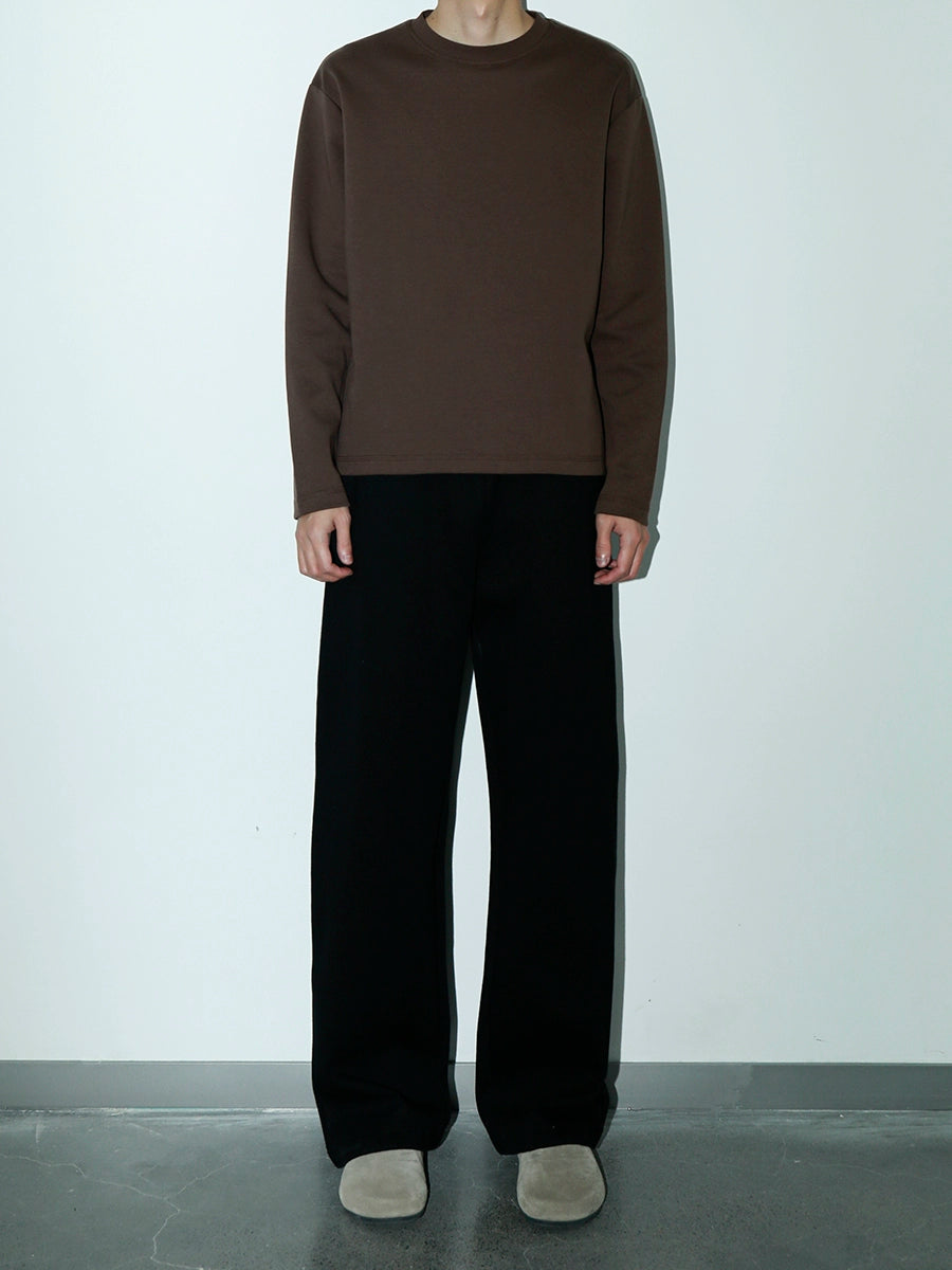 PLUS NO LOGO Simple Casual Round Neck Long Sleeve