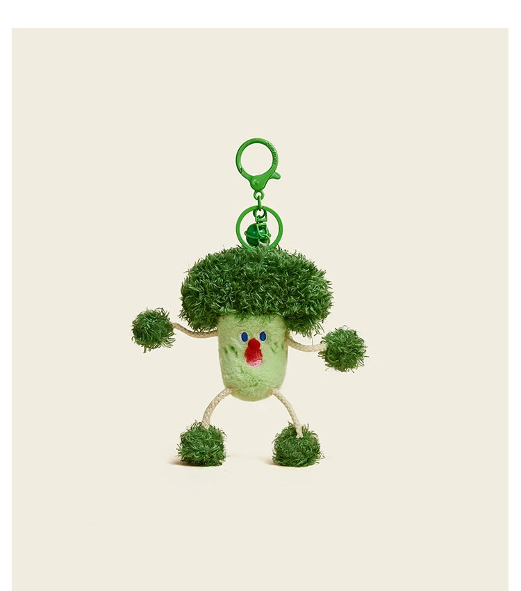 DINGROSEDAWN Scream Pull Vegetable Bag Pendant Plush Toy