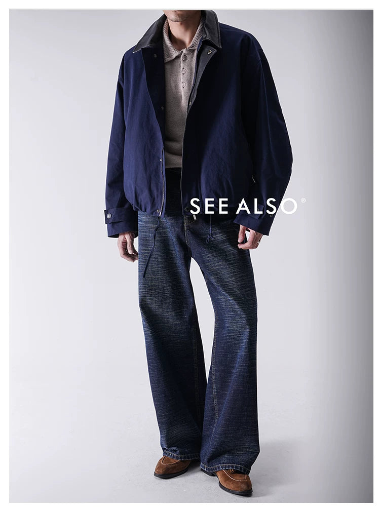 SEE ALSO Ba Series Old Money Upstart Retro Thermal Straight Jeans