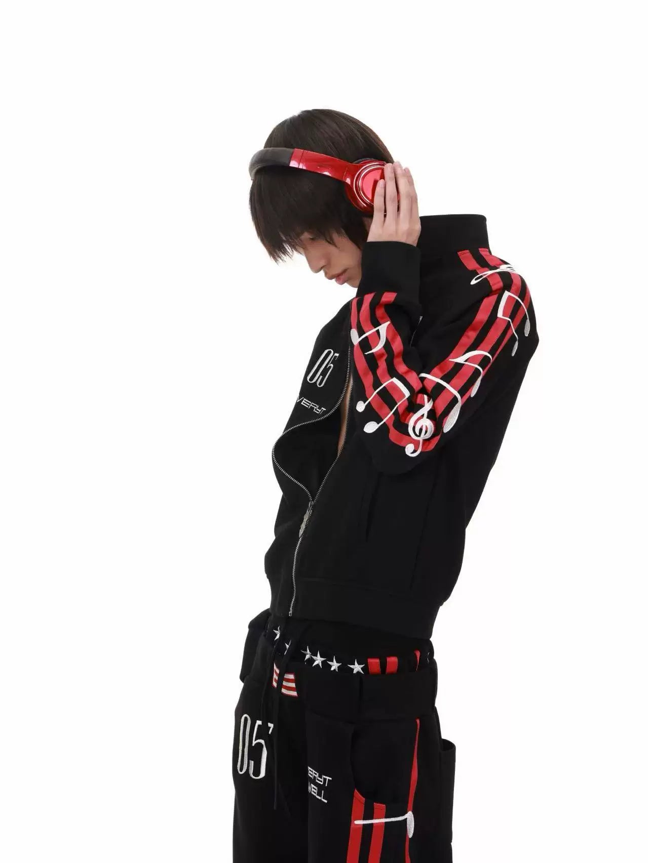 DETW Three-dimensional Embroidery Casual Suit