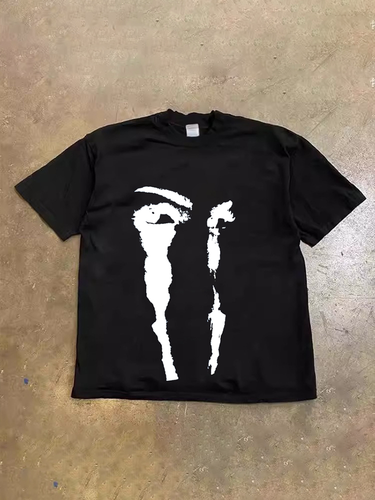 UPUPXIA Loose Casual Niche Tee
