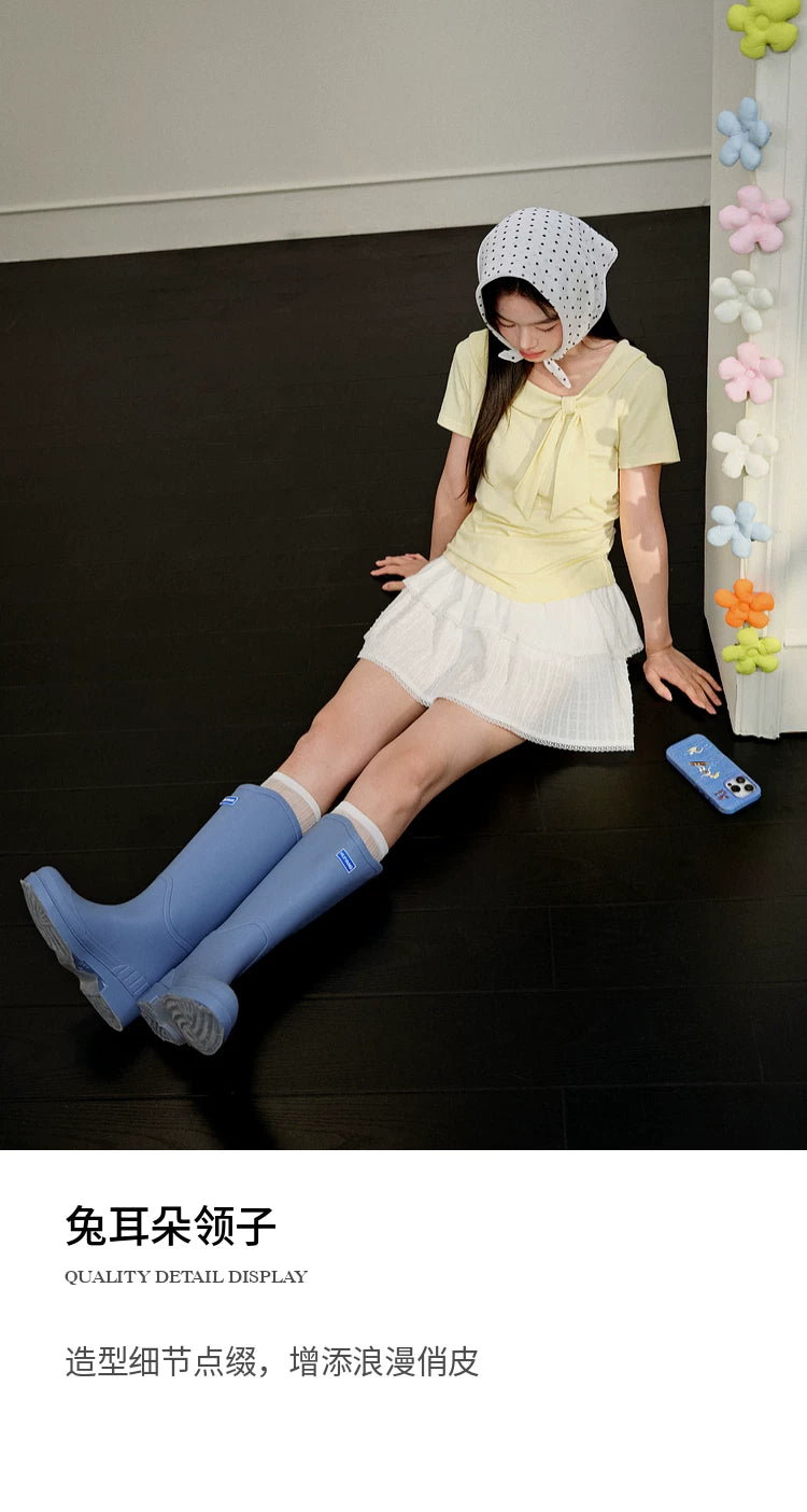 Kuose Bow Slim and Thin Tee