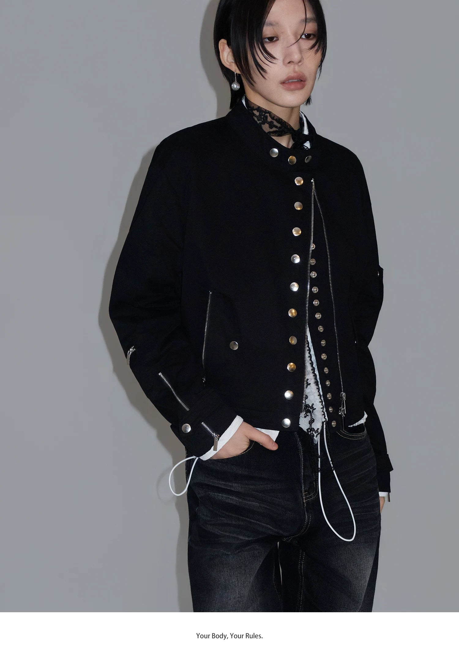 Sameuoo Premium Metal Zip Jacket