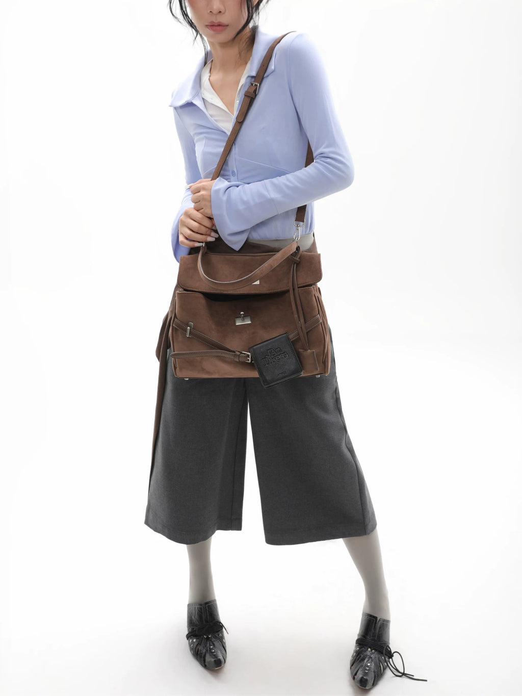 JANDRESS Suede Casual Versatile Backpack