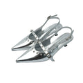 Mooreyu Pointed Belt Buckle Temperament Versatile High Heels