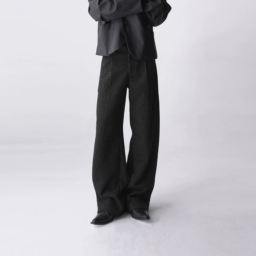 SOUTHFISH woolen striped thermal trousers