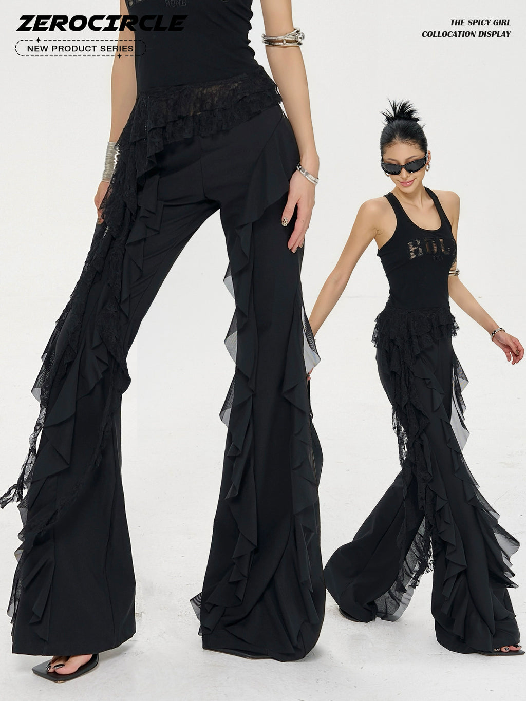 Zero Slim and Thin Design Niche Low-rise Pants