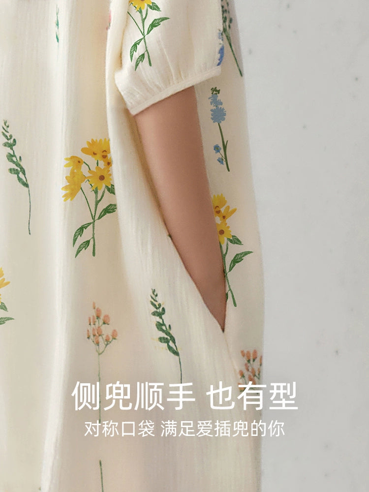 Yuenei Casual Home Nightdress