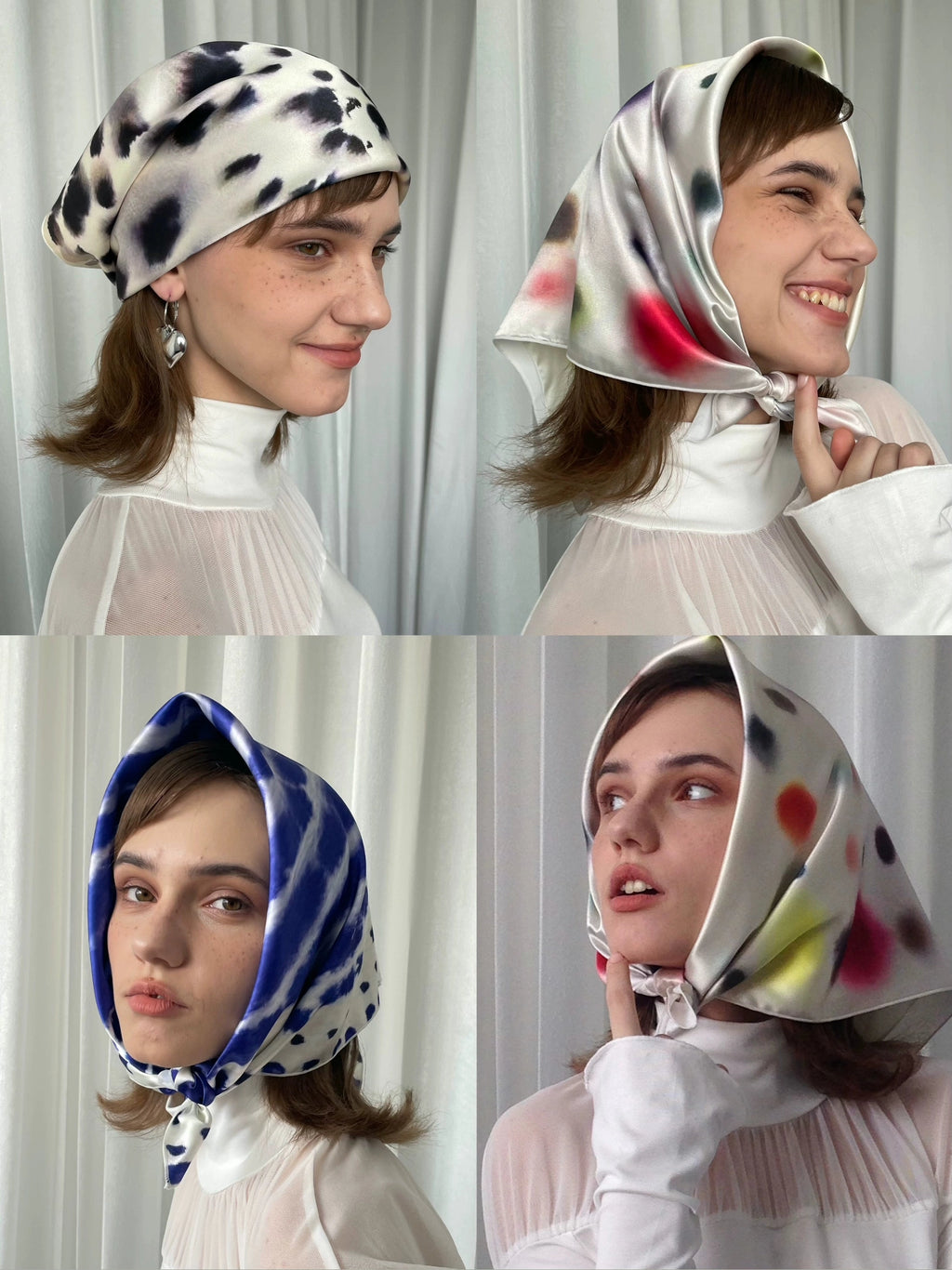 Loosesmell Polka Dot Print Headscarf