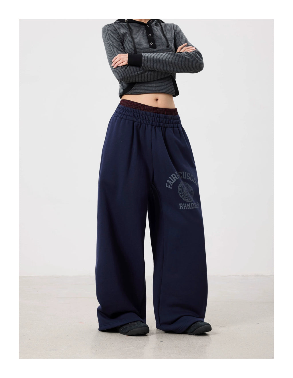 BTSG Vintage Badge Printed Sweatpants