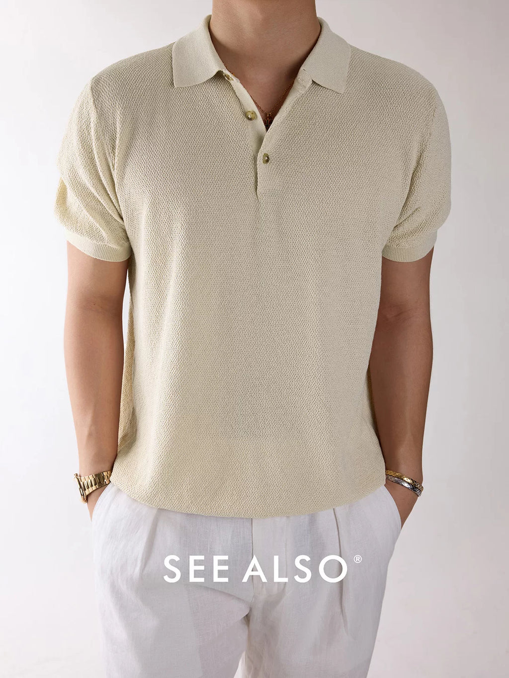 SEE ALSO Breathable Slack Knitted POLO Shirt