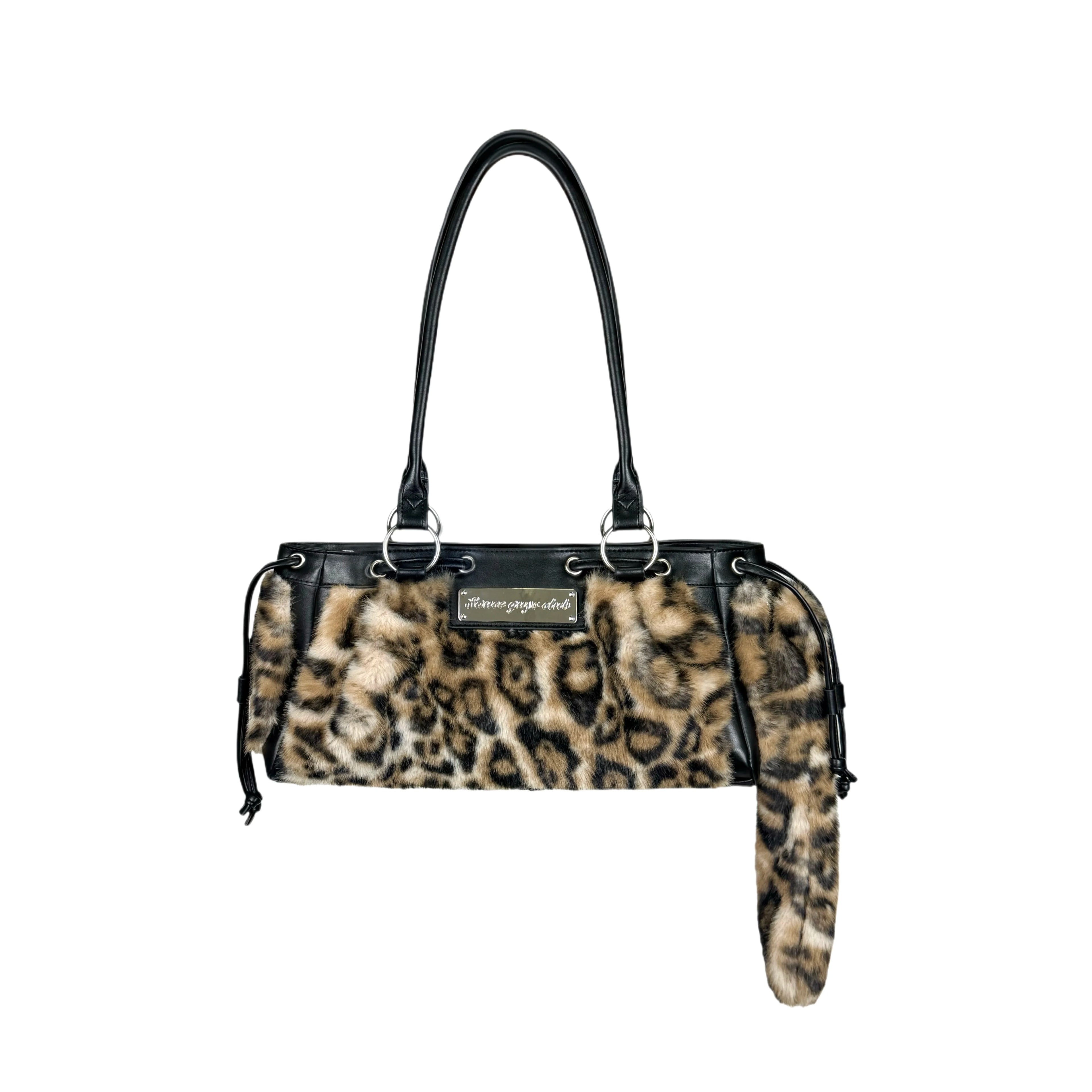 SAUCE Leopard Print Tail Millennial Babes Style Tote