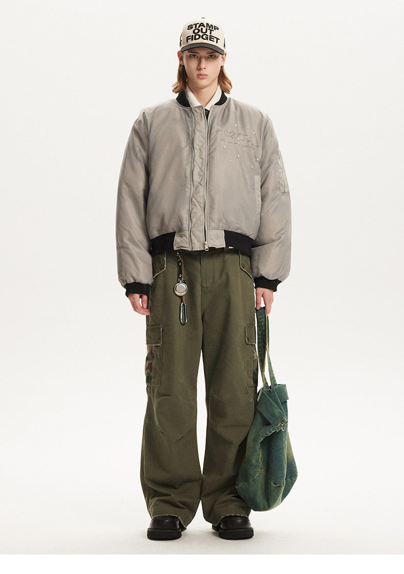 MADEEXTREME Thickened beads double layer ma1 flight suit jacket