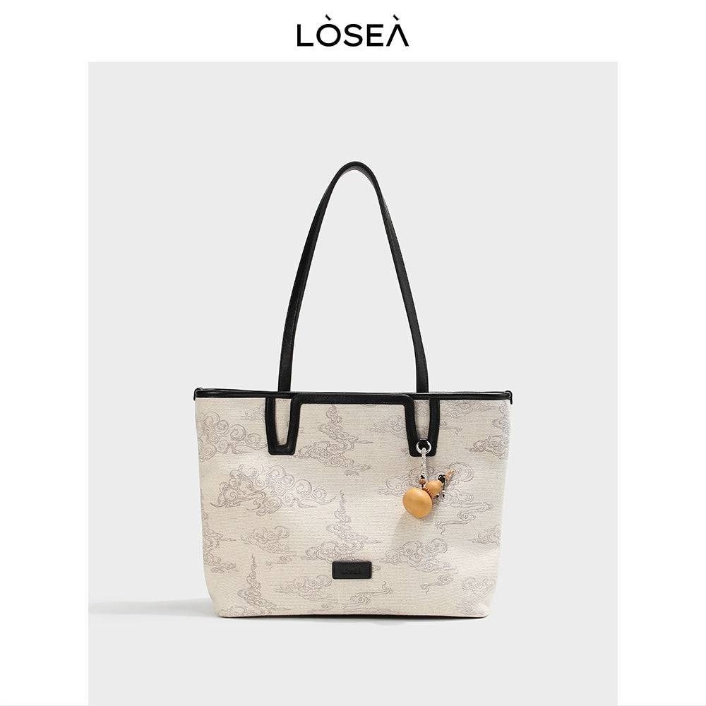 LOSEA Xiangyun Pattern Large Capacity Tote Bag