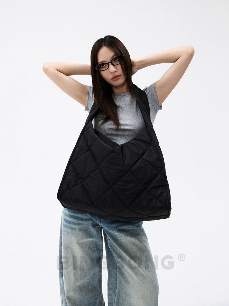 BINGBONG Simple Large-capacity Commuter Messenger Shoulder Bag