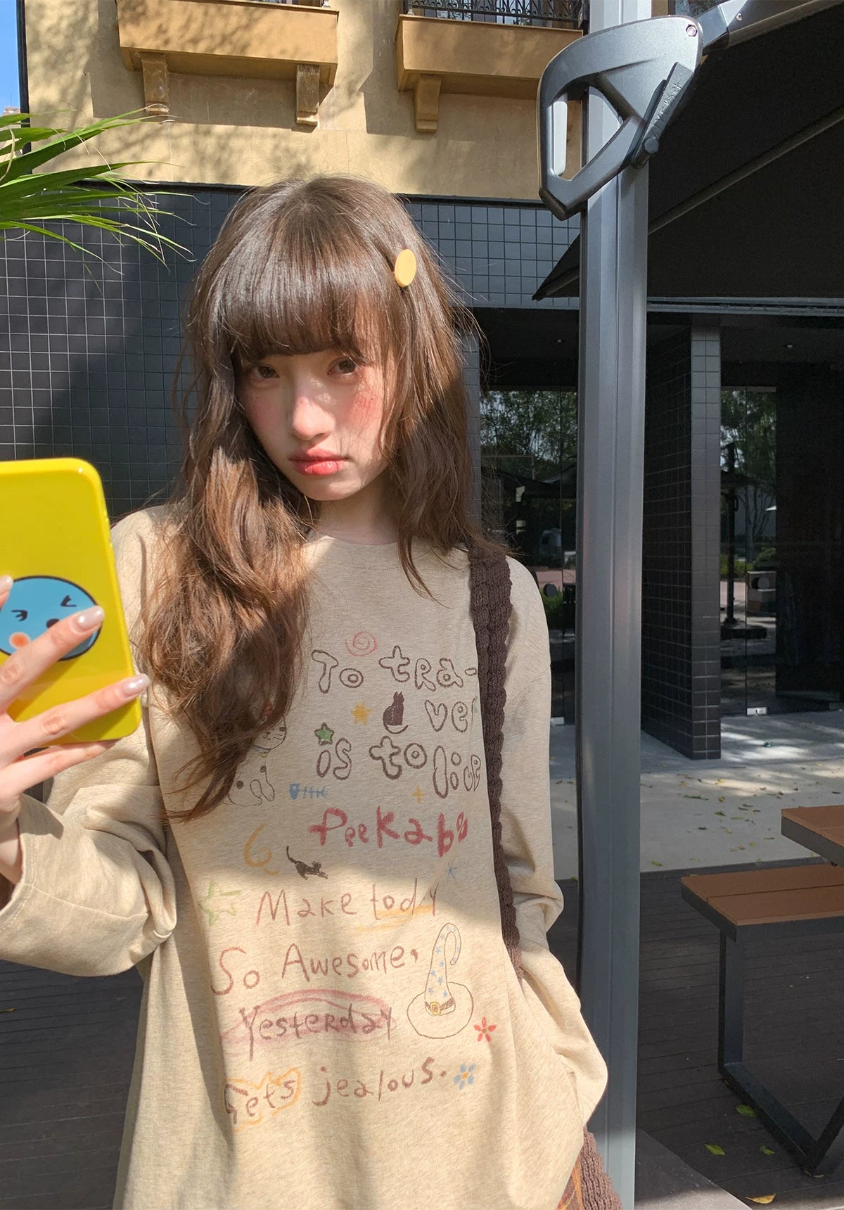 Kano Fun Print Loose Long Sleeve