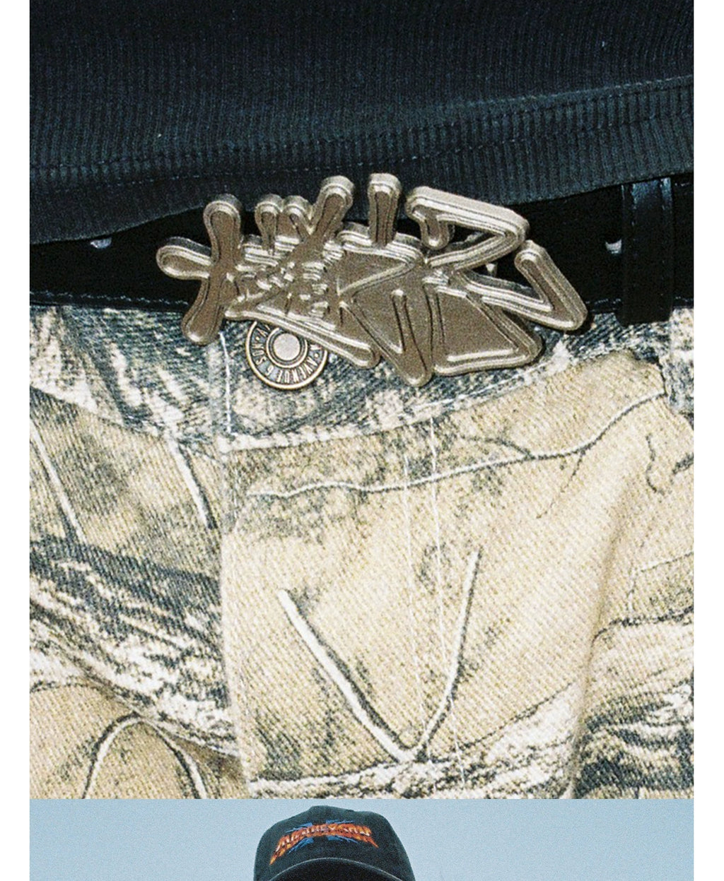 AVENUESON Metal Logo Belt