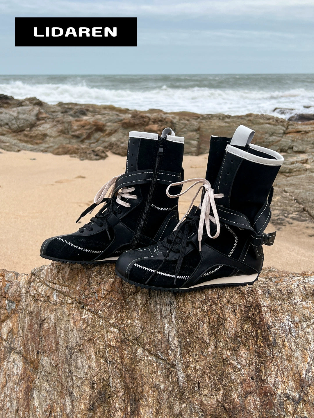 Lidaren Produced Leather British Sport Platform Western Cowboy Boots