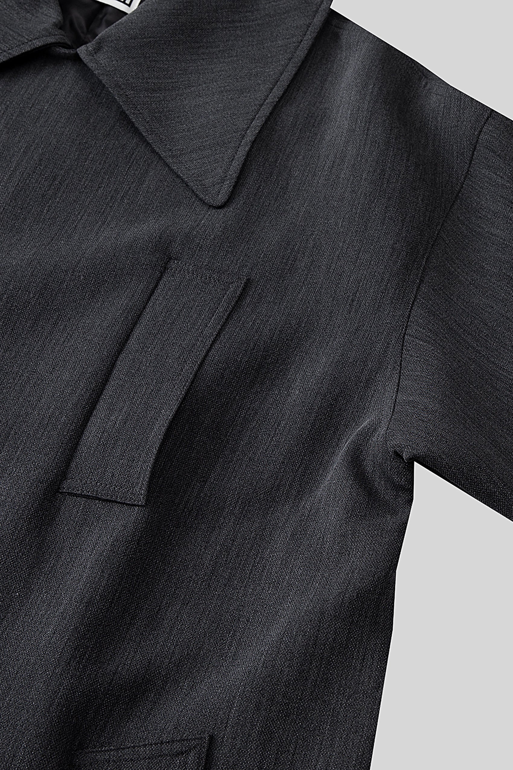COLN Large Lapel Waist Loose Medium and Long Trench Coat