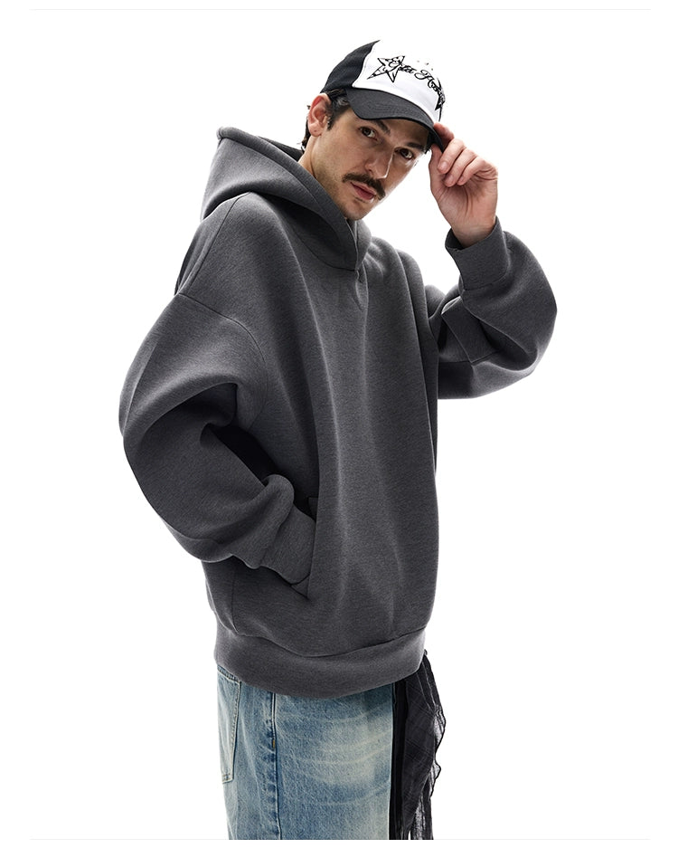 MADWITCH Simple Loose Casual Hooded Sweater