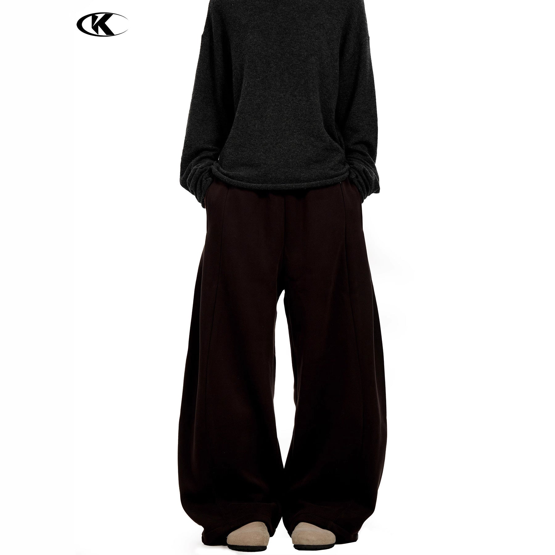 11KN wide-leg retro casual sweatpants