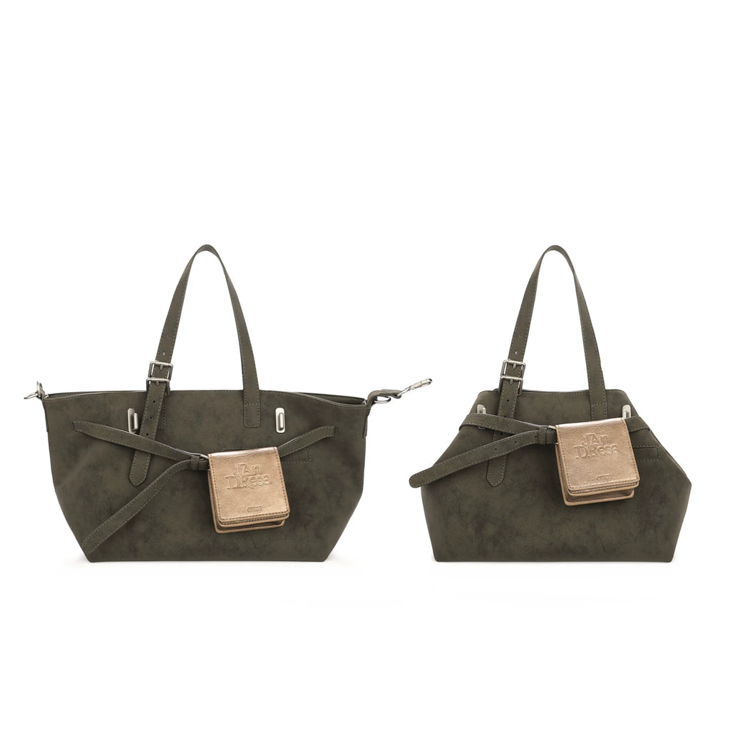 JANDRESS moss green large-capacity modern tote bag