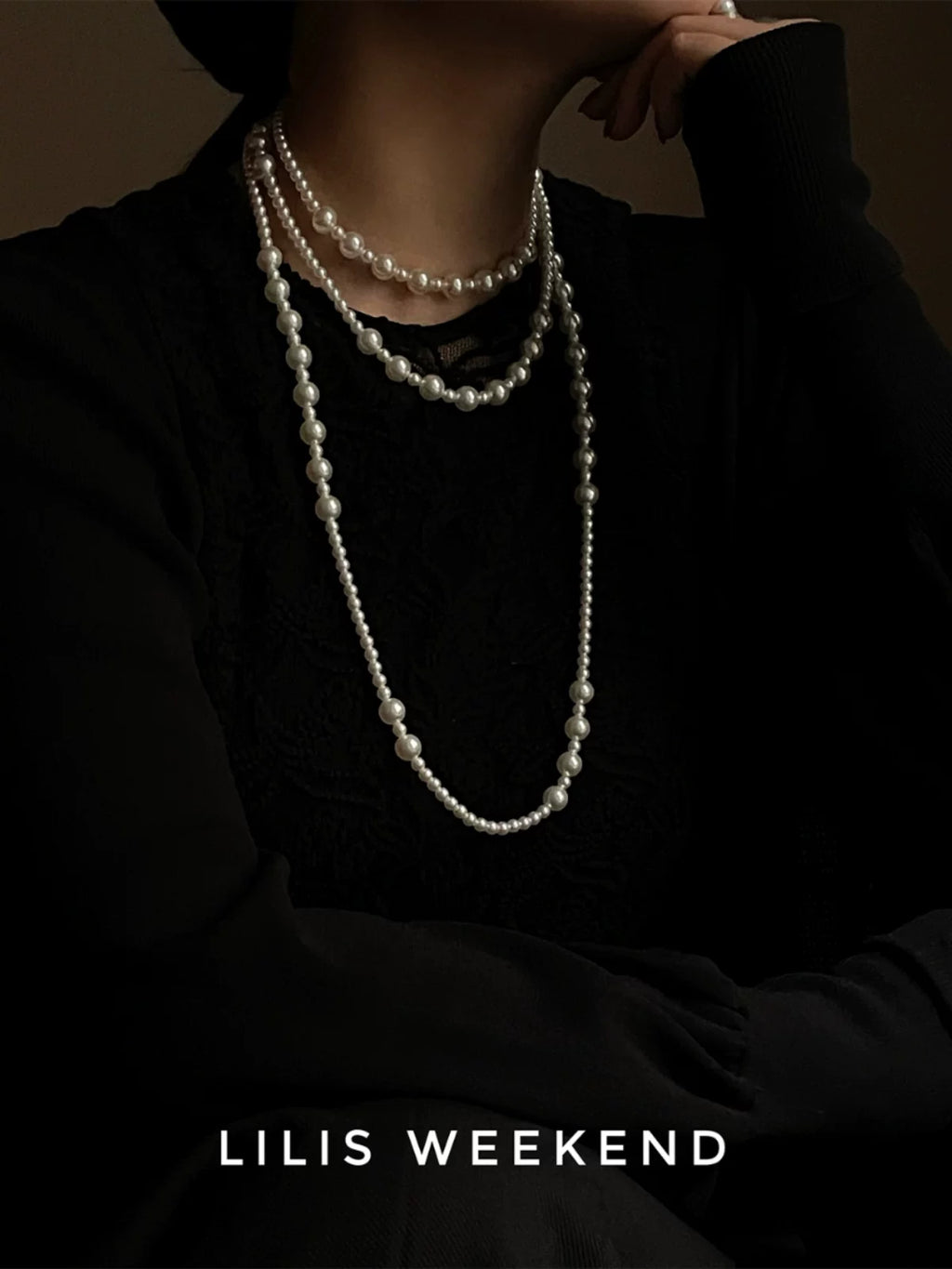 Lilis Weekend Retro Gradual Change Multi-layered Bead Necklace