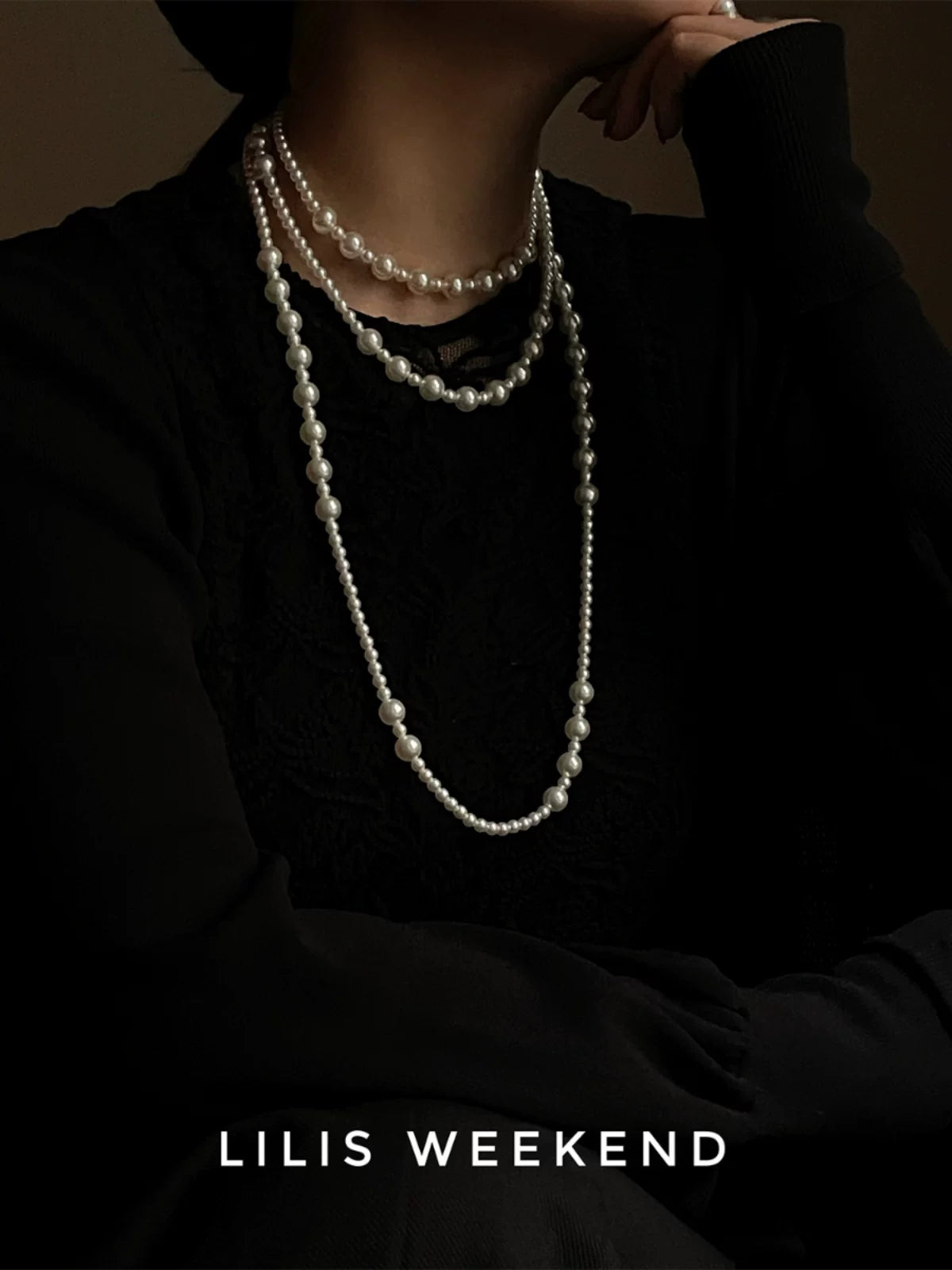 Lilis Weekend Retro Gradual Change Multi-layered Bead Necklace