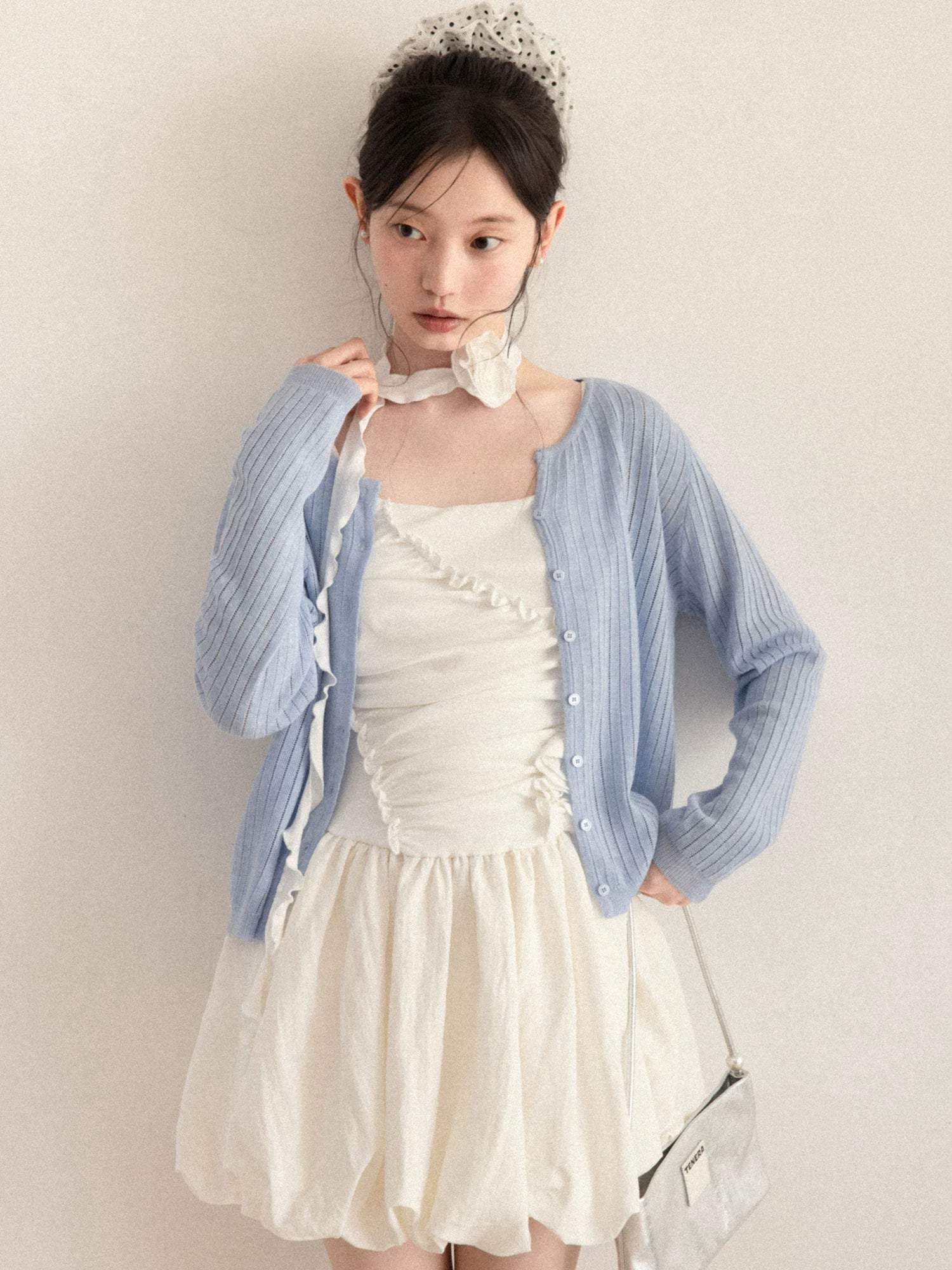 Cantonstory Gentle Long-sleeved Wool Knitted Cardigan