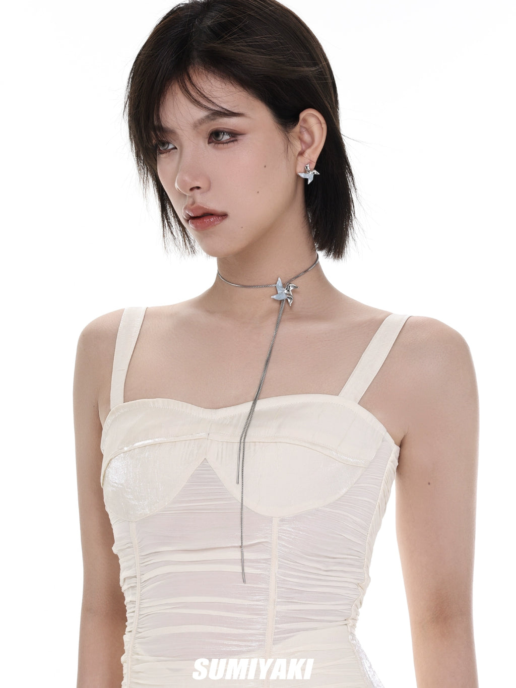 SUMIYAKI Rotating Windmill Pull Adjustment Necklace