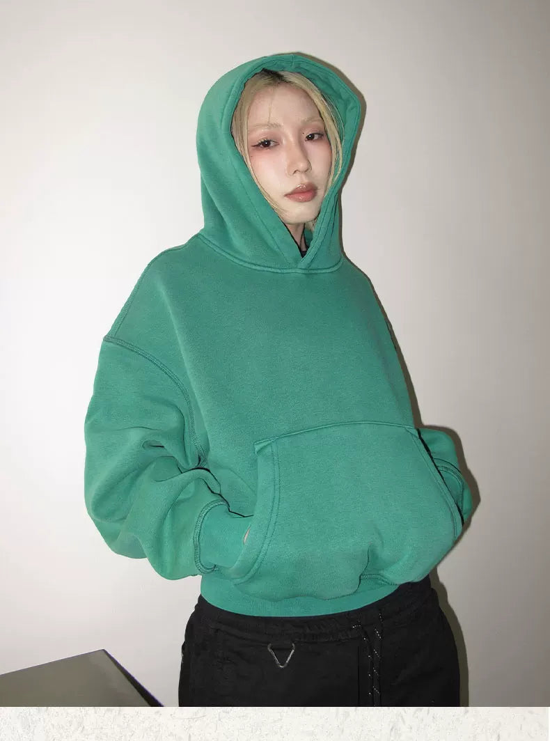 MMBBT Washed Old Fleece Heavy Hooded Sweater