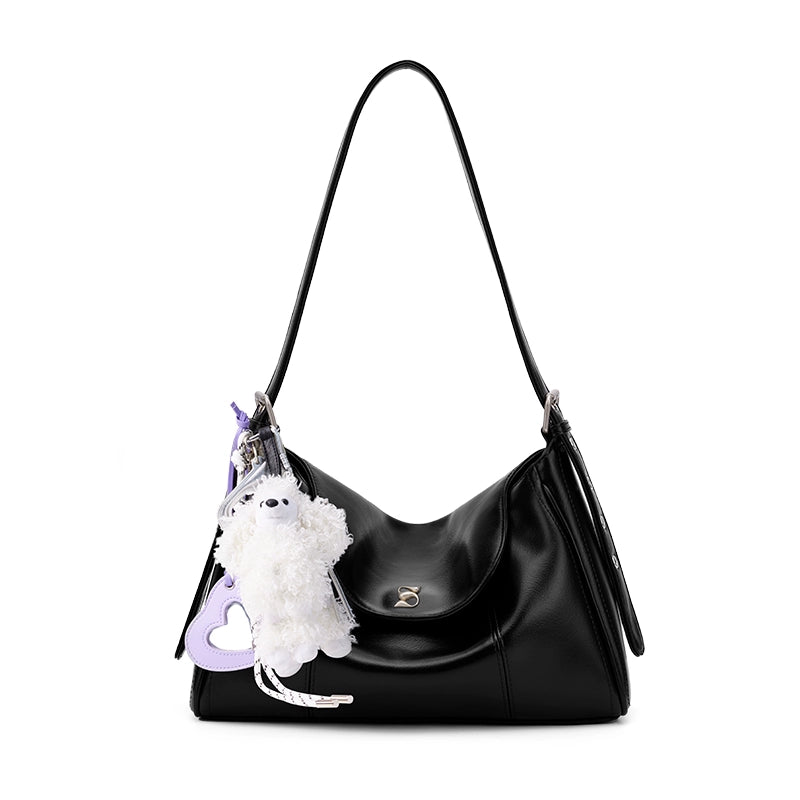 SmoSmos Underarm Cowhide Crossbody Shoulder Commuter Bag