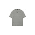 PLUS NO LOGO V-neck Tencel Wool Casual Tee