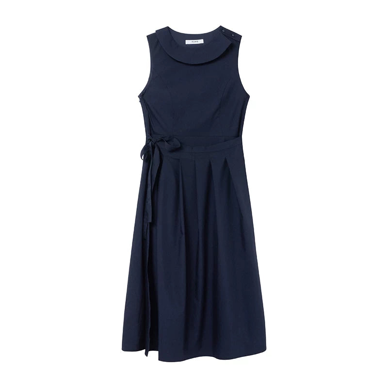 Kano Tie-up Crew Neck Vest Dress