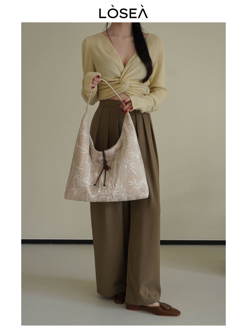 LOSEA New Chinese Retro Shoulder Messenger Bag