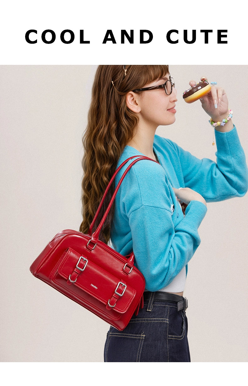 Neeley Leather Premium Textured Commuter Bag