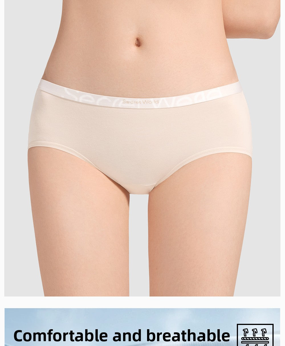 SecretWorld Cotton Antibacterial Mid-waist Briefs