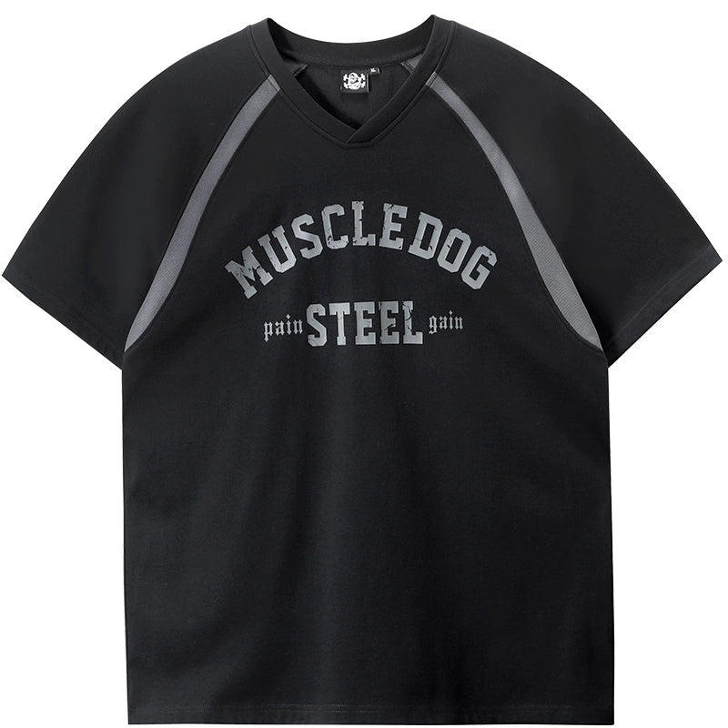 Muscle Dog Cool Quick-drying Baseball Tee