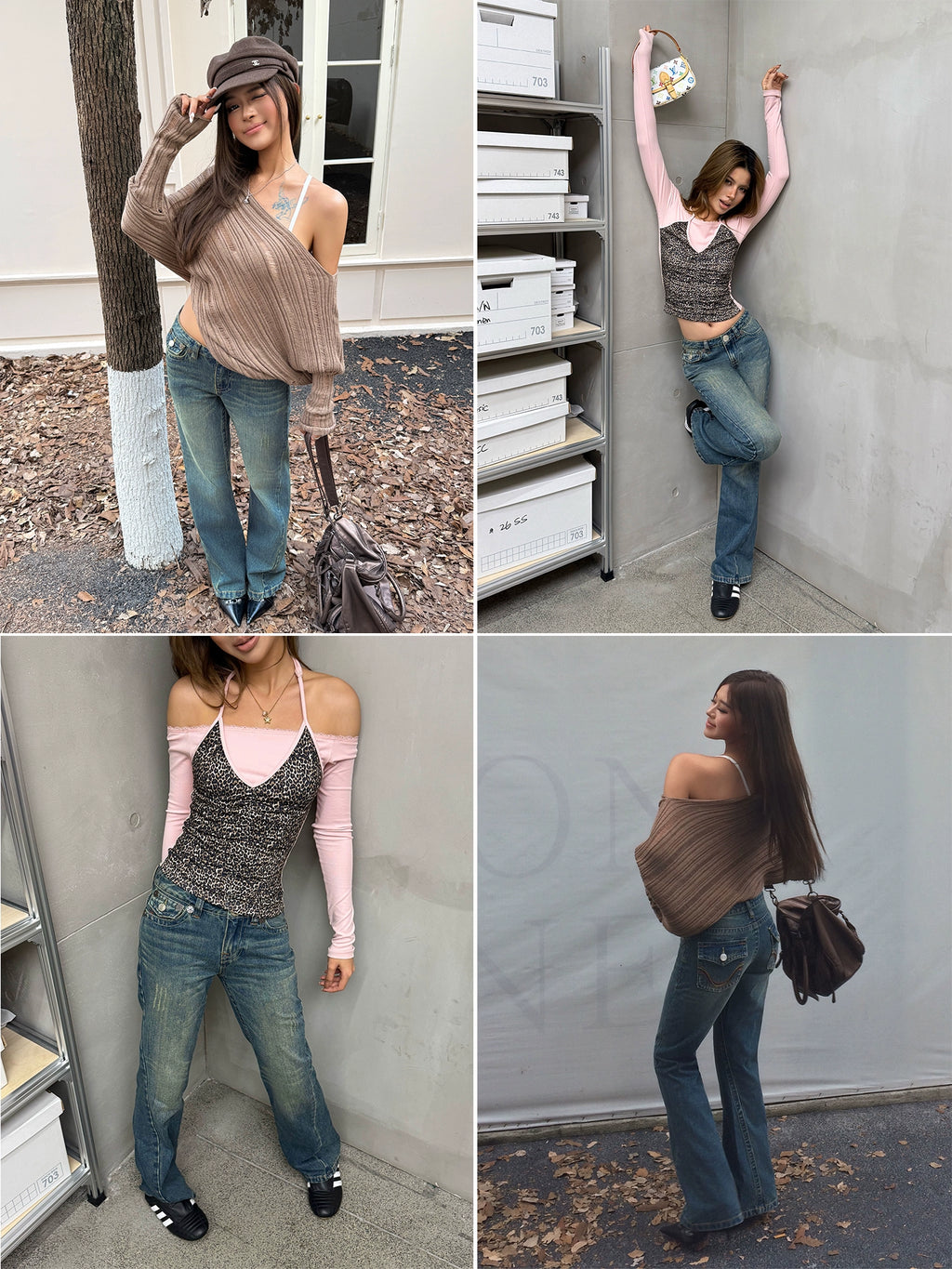 Audwyn Low Waist Retro Slim Fit Pants