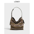 LOSEA Stray Wind Fluff Retro Shoulder Bag