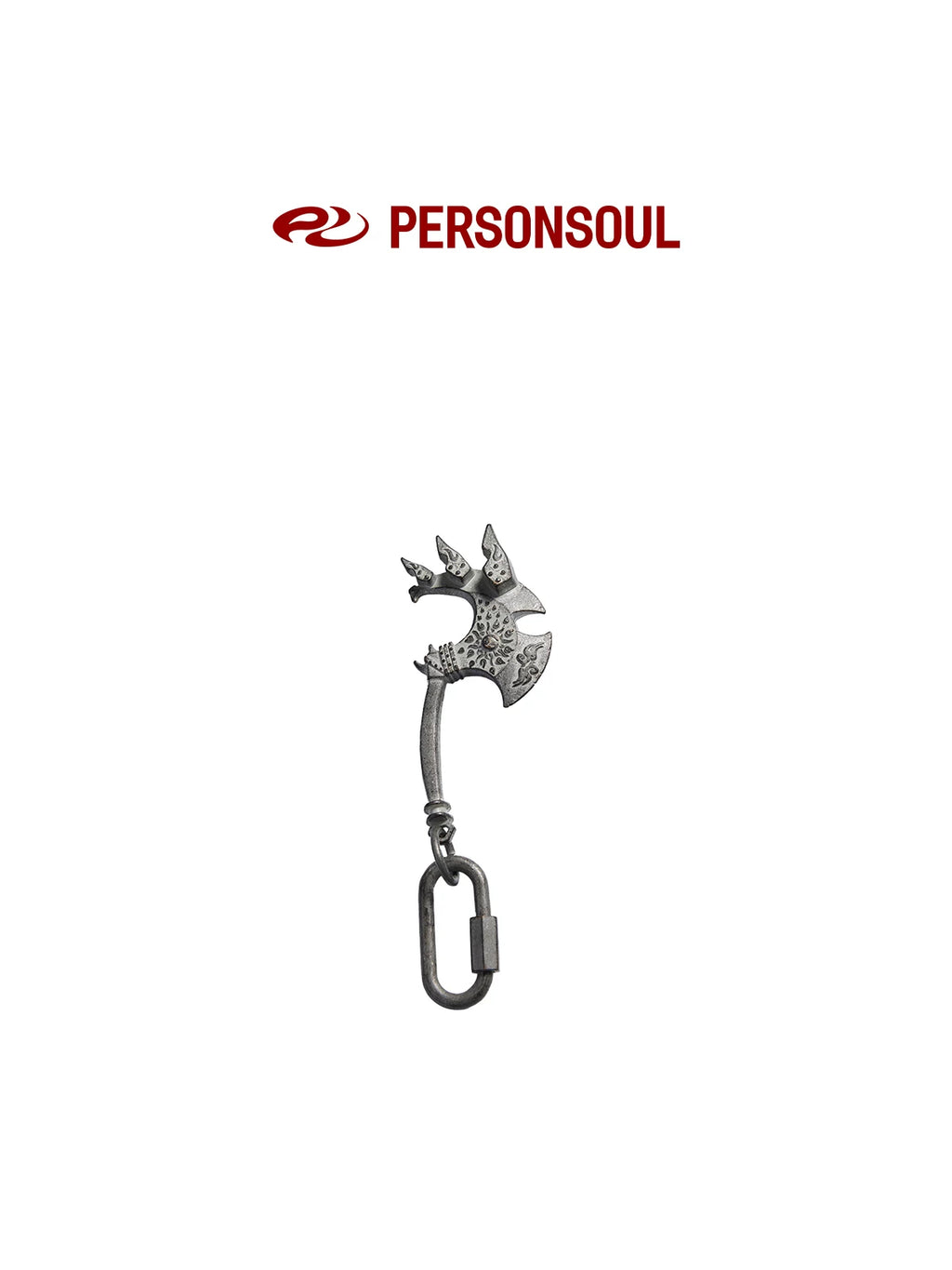 PERSONSOUL Oxidized Old Tomahawk Key Pendant