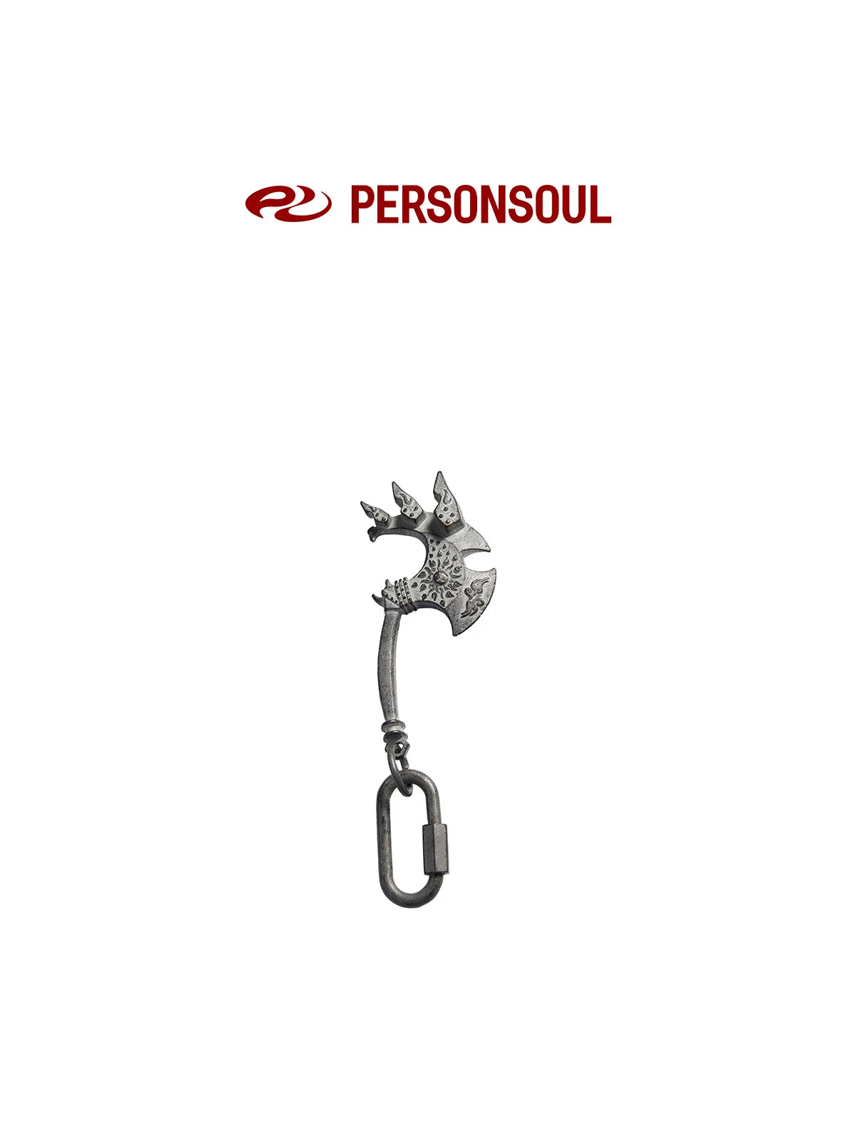 PERSONSOUL Oxidized Old Tomahawk Key Pendant