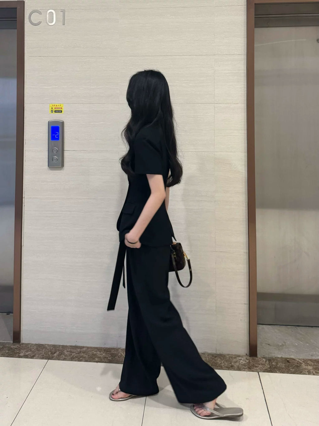 PANPANSTUDIO Suit Medium and Long Wide-leg Pants