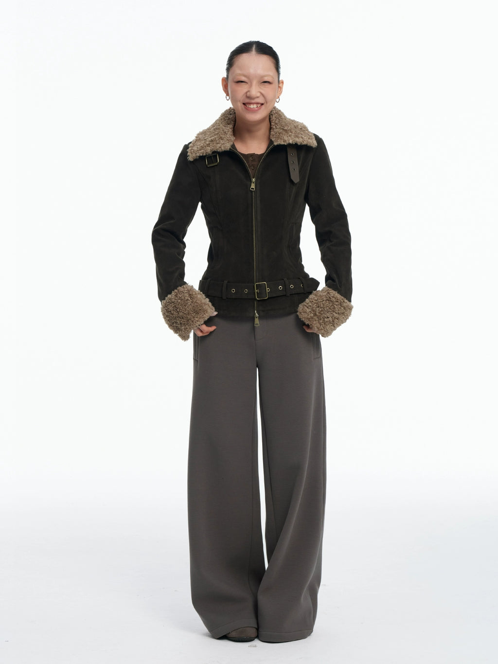 LINY LIBERTY Vintage Thickened Short Jacket