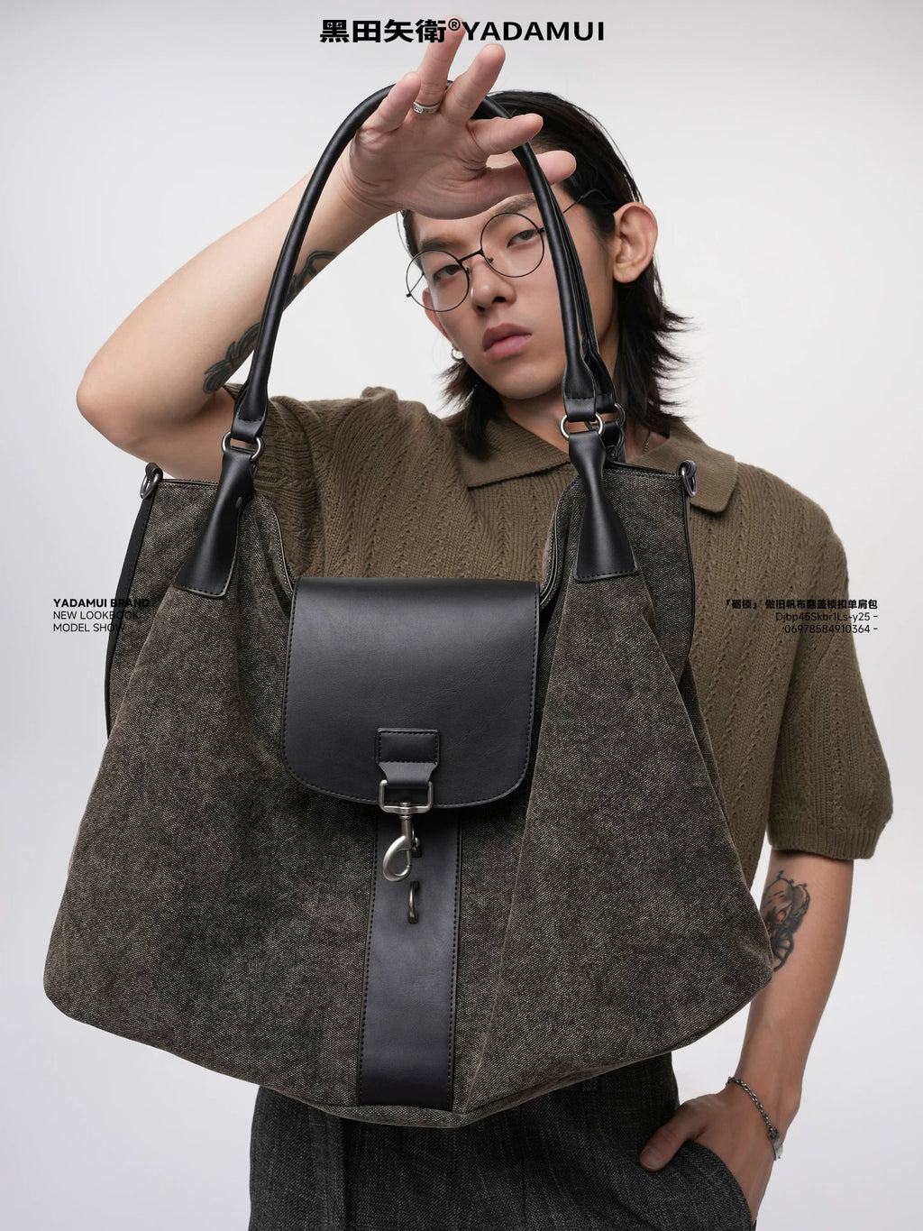YADAMUI High-end One-shoulder Canvas Tote Bag