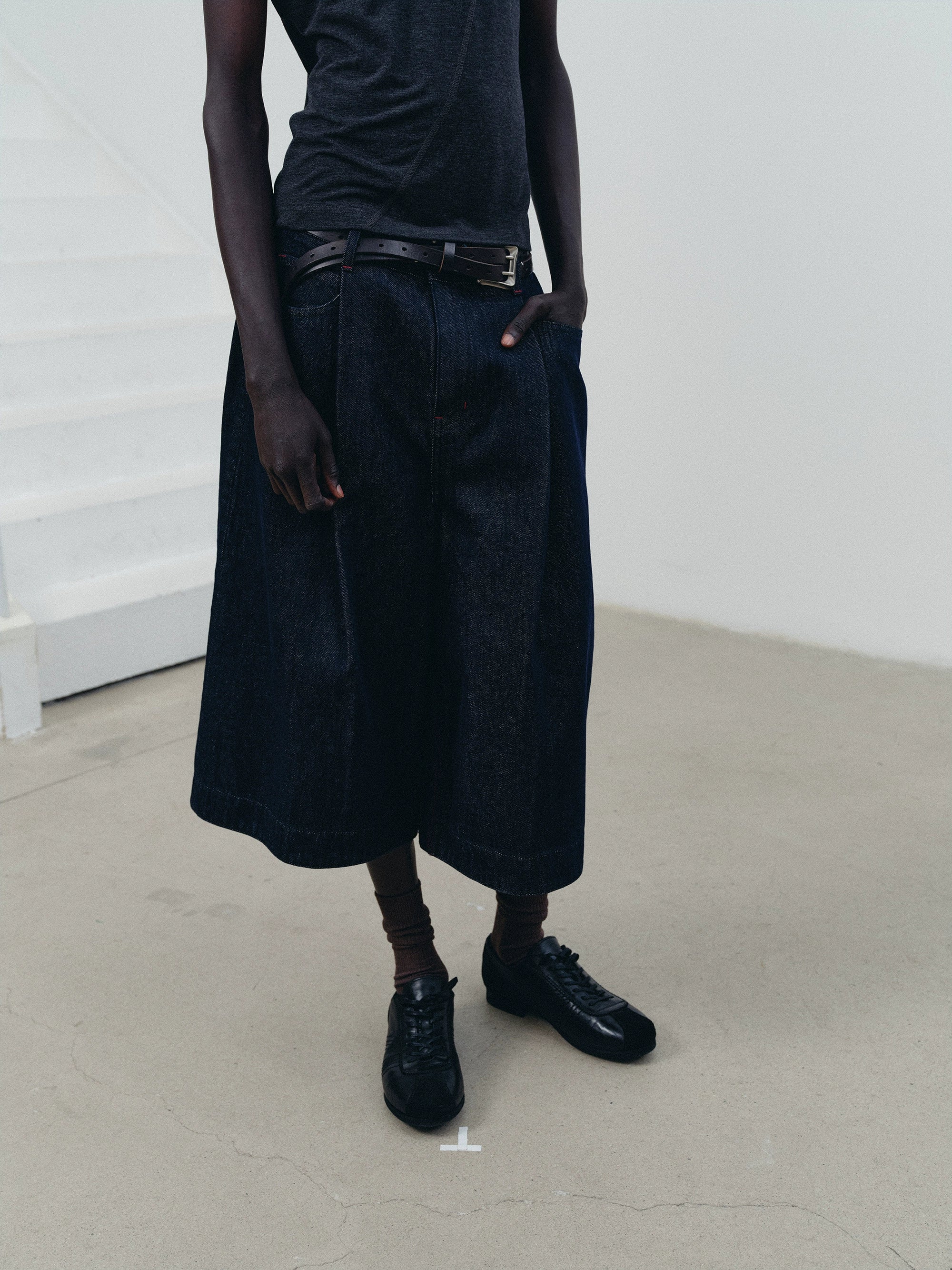 NOT UGLY Porous Snake Tail Split First Cowhide Hand Sewn Belt